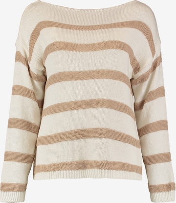 Hailys Sweter 'Rela' w kolorze beżowy: przód