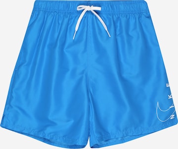 Nike Swim Sportsbadebukser i blå: forside