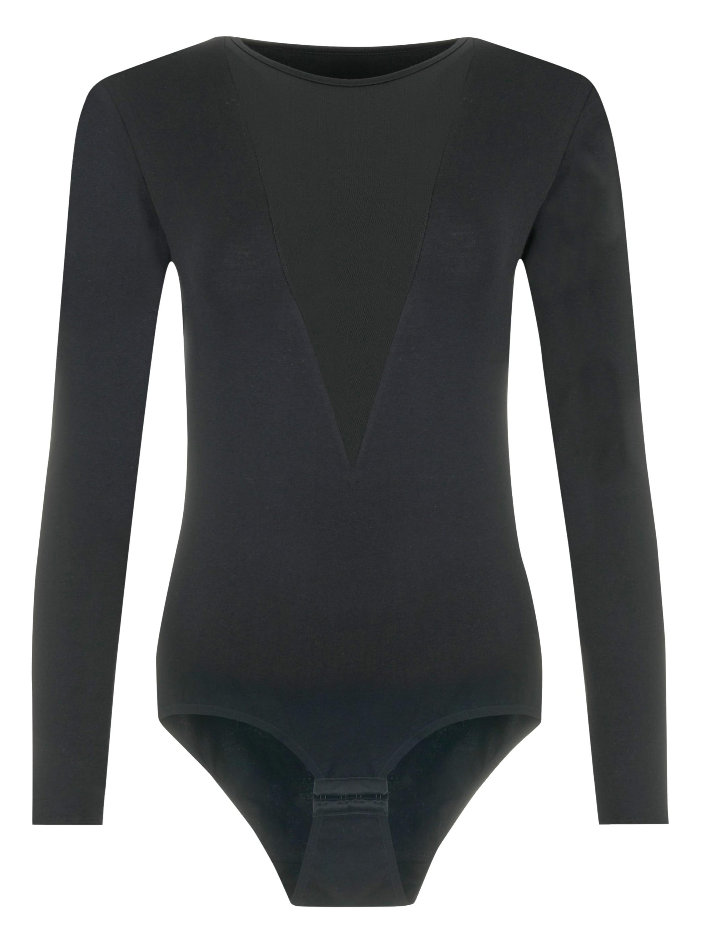 Evoni Blusenbody‌‌ in Schwarz: Vorderseite