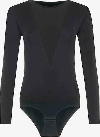 Evoni Blusenbody in Schwarz: Vorderseite