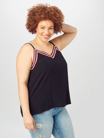 Top 'Juliette' di ABOUT YOU Curvy in nero: frontale