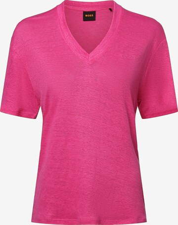 BOSS T-Shirt 'C_Ela' in Pink: predná strana