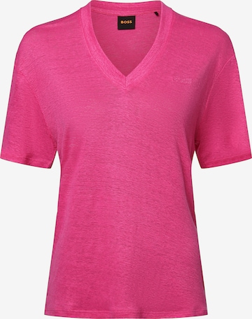 BOSS Orange T-Shirt 'C_Ela' in Pink: predná strana