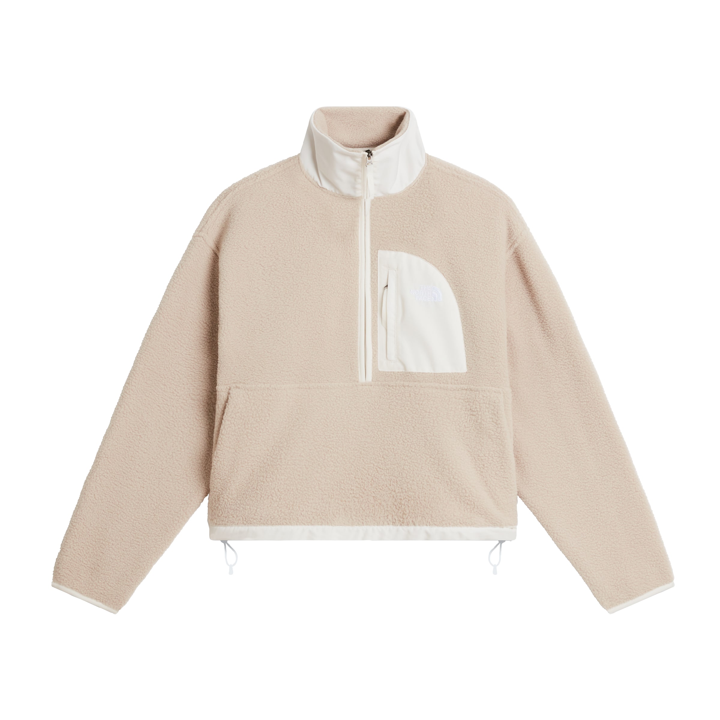 THE NORTH FACE Sportpullover in XS in beige / weiß, Produktansicht