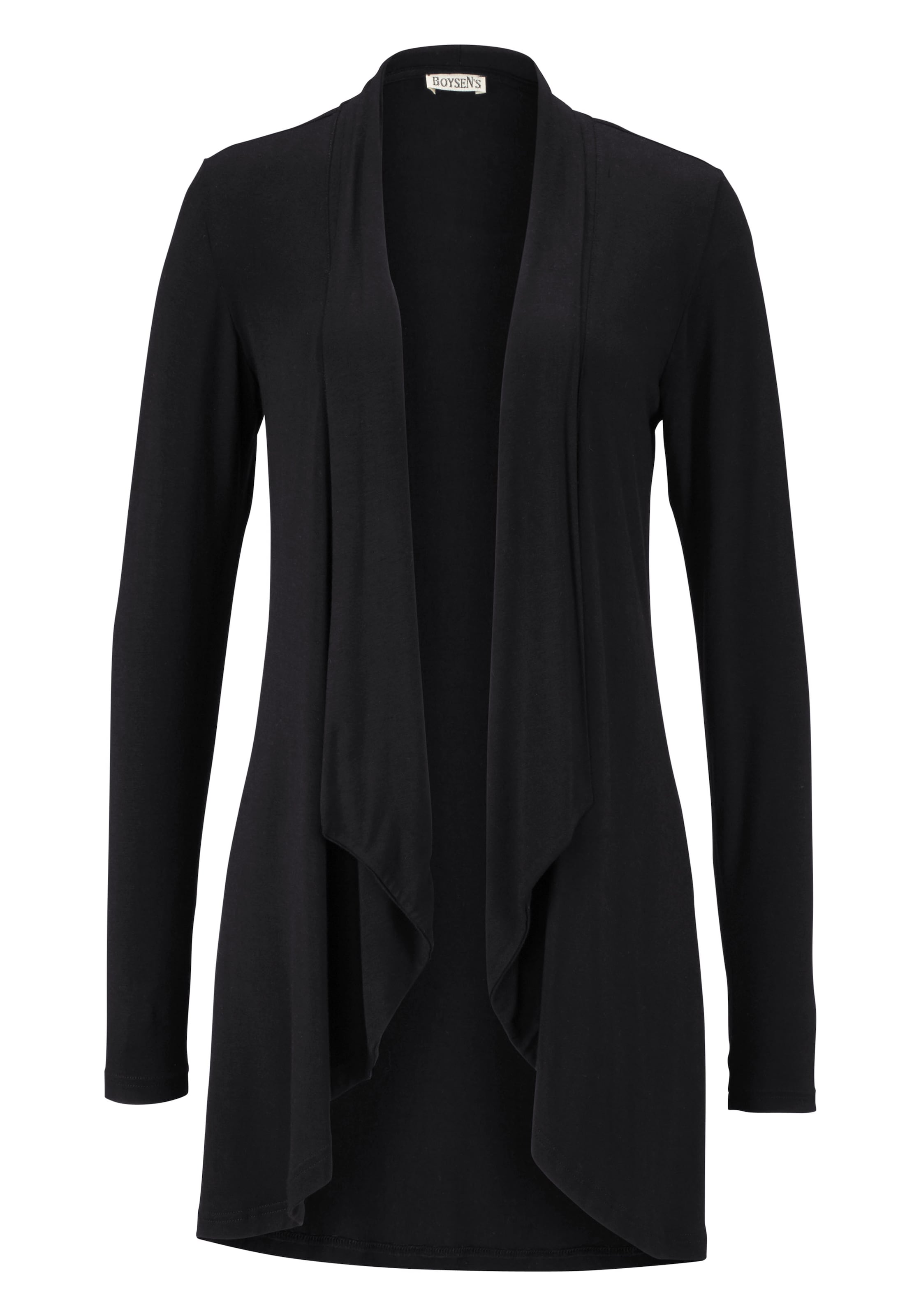 BOYSEN'S Strickjacke in Schwarz: Vorderseite