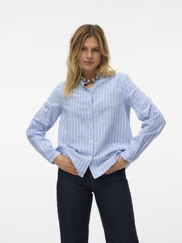 VERO MODA Blouse 'KAORI' in Blauw: voorkant