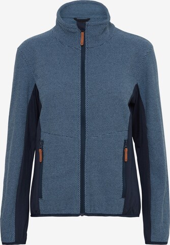 North Bend Fleece Jacket 'Helga' in Blue: front