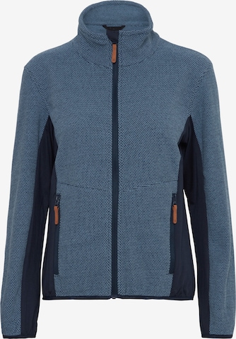 North Bend - Casaco de velo 'Helga' em azul: frente