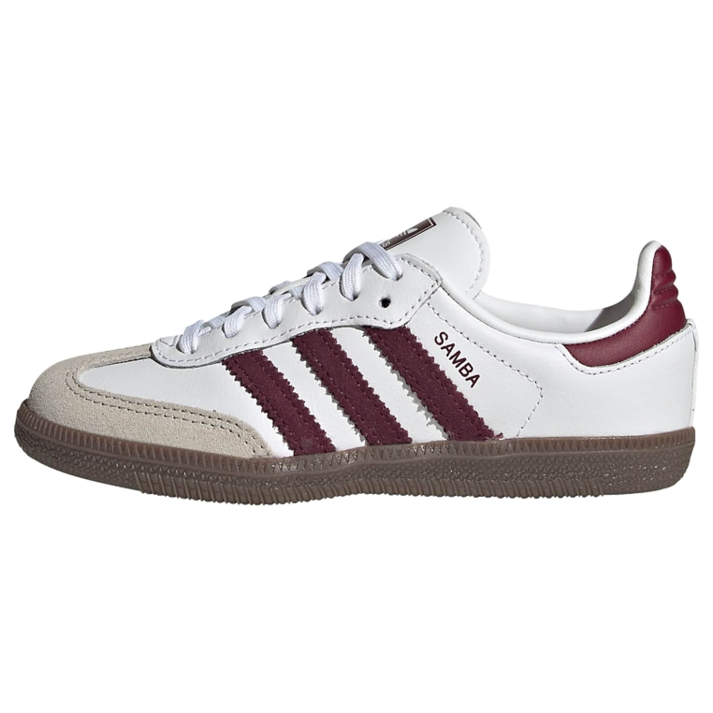 ADIDAS ORIGINALS Sneakers 'Samba' in 28 in de kleur Beige / Bordeaux / Wit, Productweergave