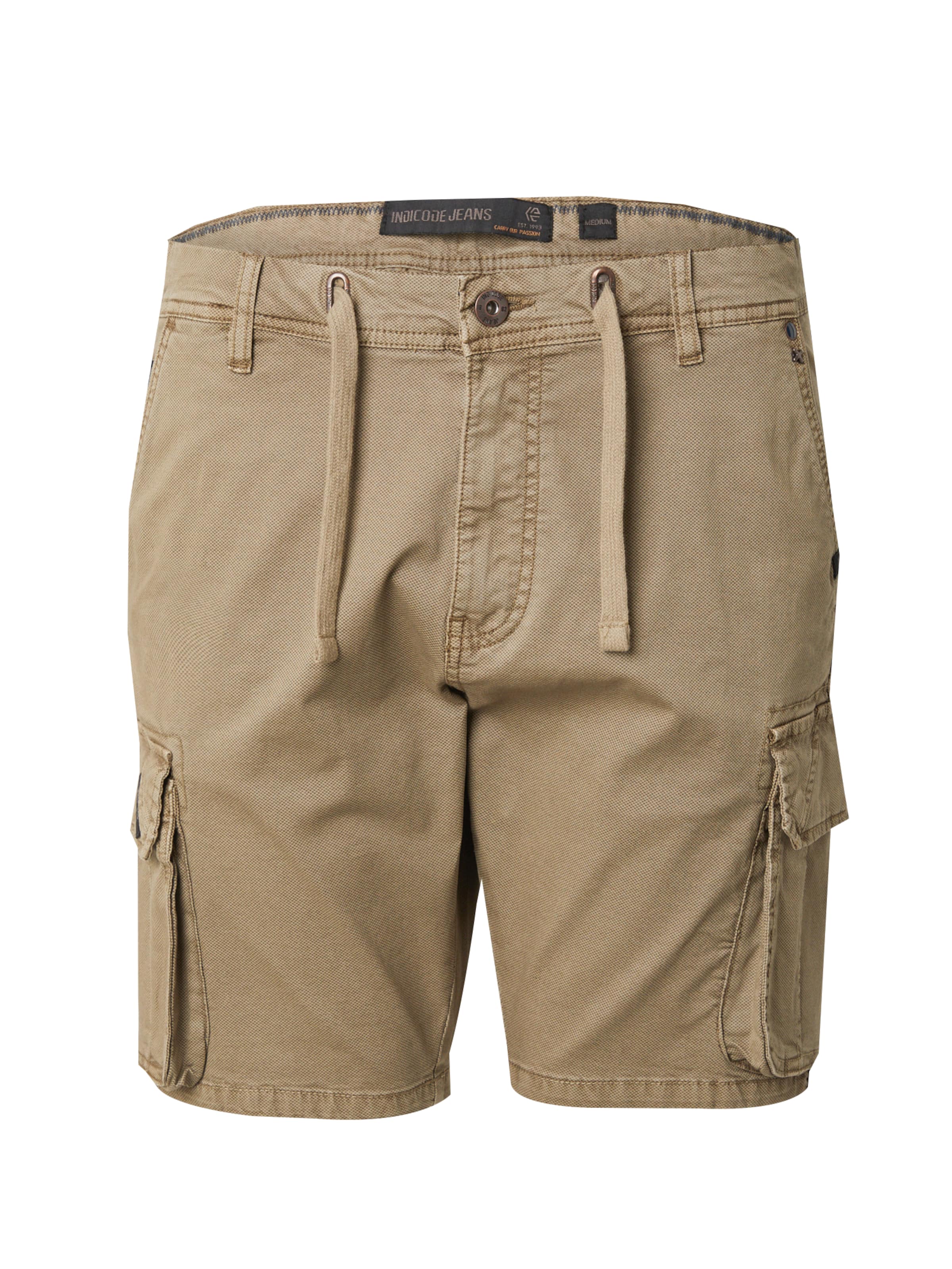 INDICODE JEANS regular Παντελόνι cargo 'Webs' σε πράσινο: μπροστά