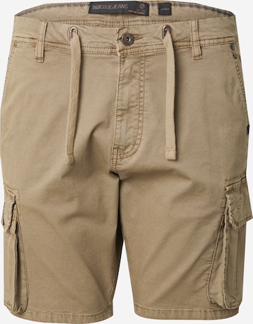 žalia INDICODE JEANS Standartinis Laisvo stiliaus kelnės 'Webs': priekis