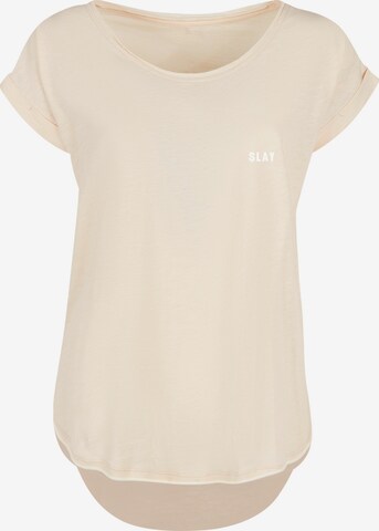 F4NT4STIC T-Shirt 'Slay' in Beige: predná strana