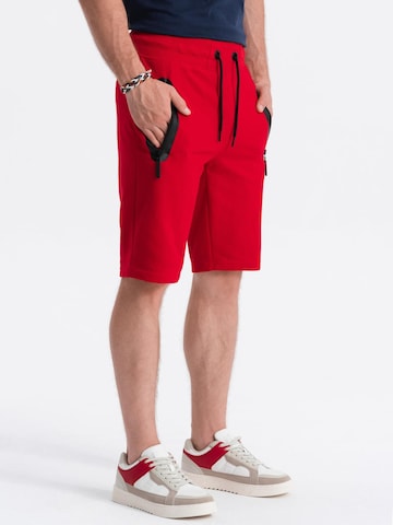 Ombre Regular Sportbroek in Rood