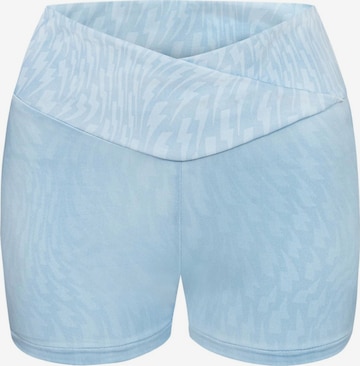 EKCENTRIK Slim fit Sports trousers 'Baby Blue' in Blue: front