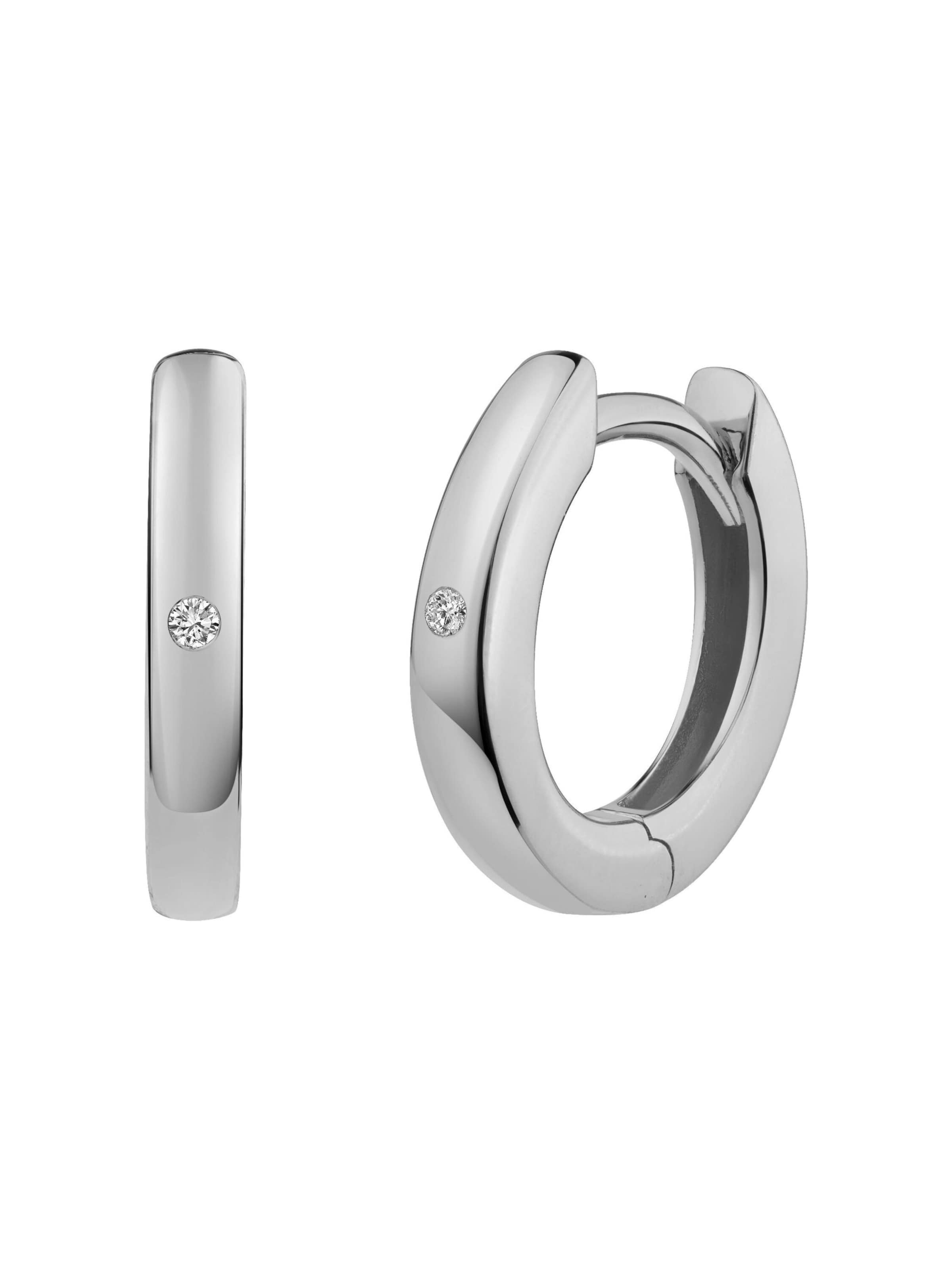 caï Ohrringe in Silber: Vorderseite