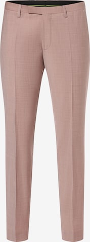 Coupe slim Pantalon à plis CINQUE en rose : devant