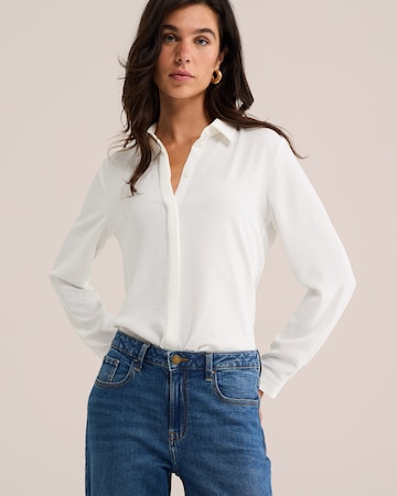 WE Fashion Блуза в бяло: отпред