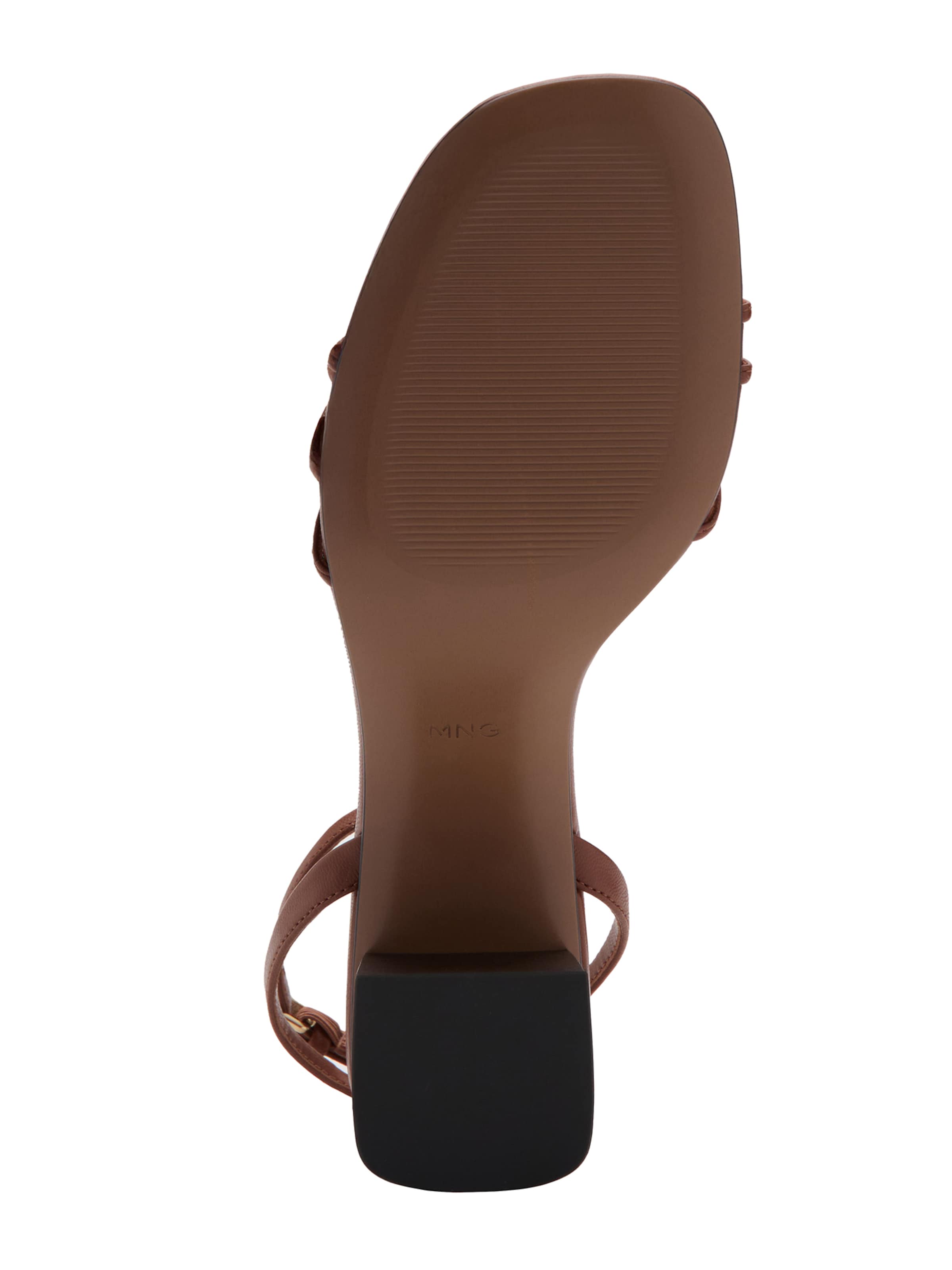 MANGO Sandale 'RAY' in Braun