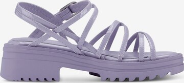 TAMARIS Páskové sandály – fialová