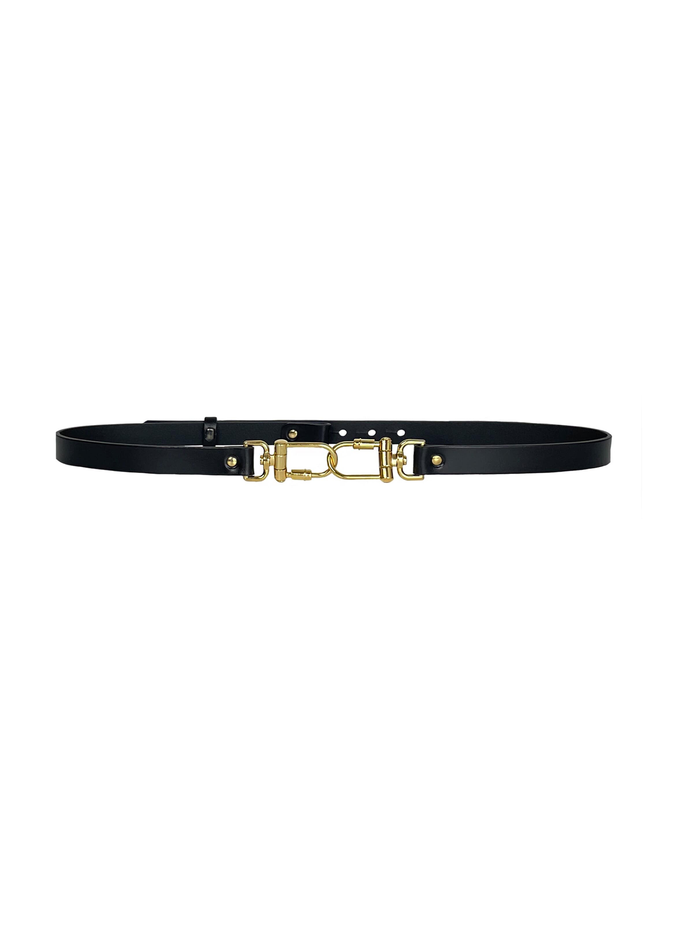 Haute Cuir Belt in Black: front