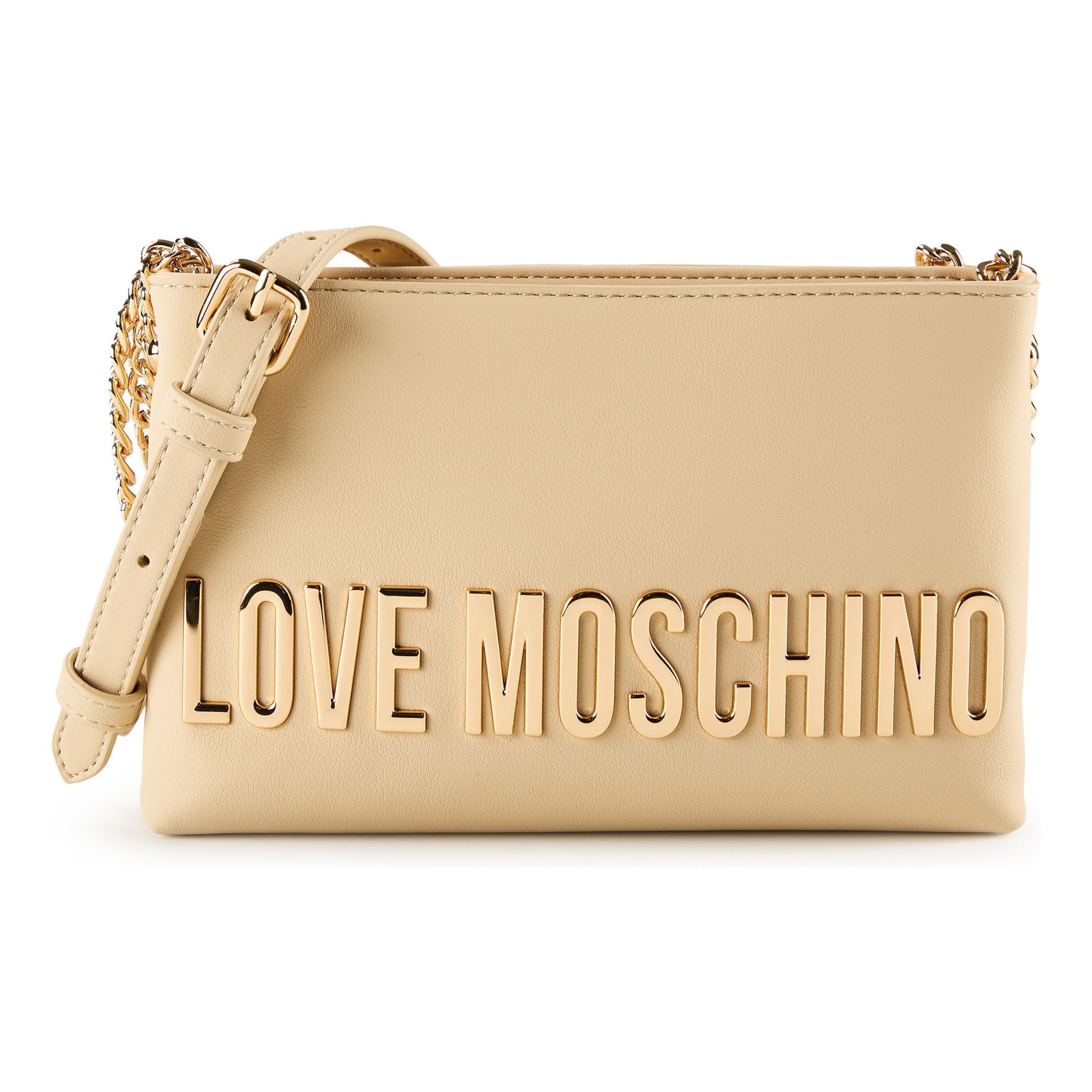 Sac à bandoulière 'Bold Love' Love Moschino en beige : devant