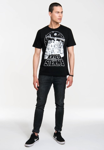 LOGOSHIRT T-Shirt 'Krieg der Sterne' in Schwarz