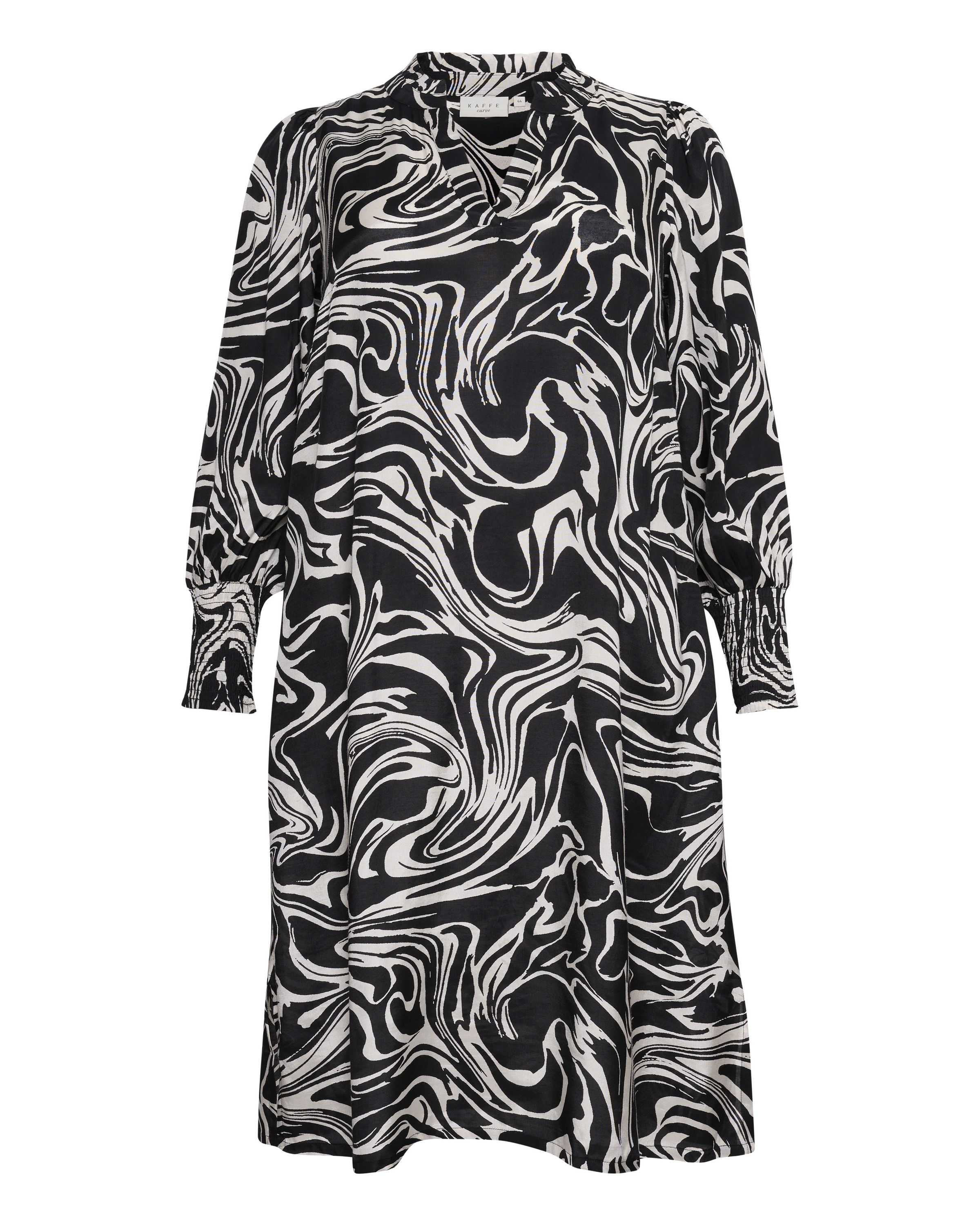 KAFFE CURVE Dress 'dry' in Black: front