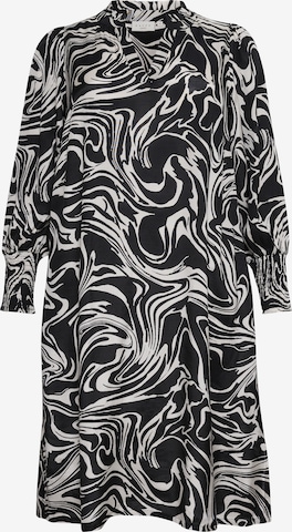 Robe 'dry' KAFFE CURVE en noir : devant