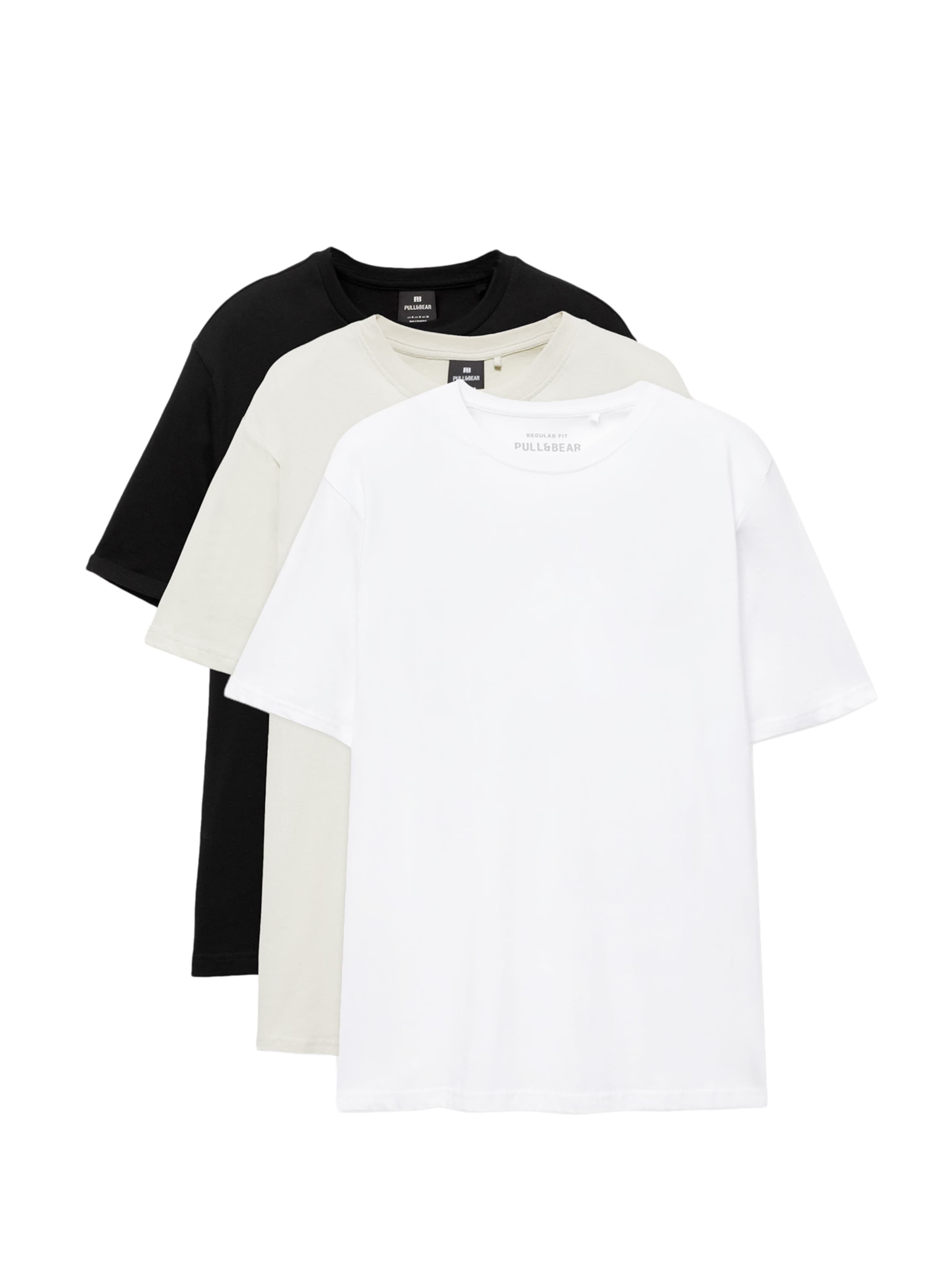 Pull&Bear Shirt in Beige: front