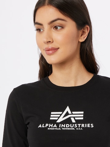 Tricou de la ALPHA INDUSTRIES pe negru