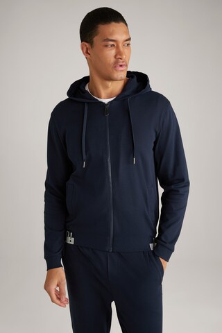 JOOP! Zip-Up Hoodie in Blue: front