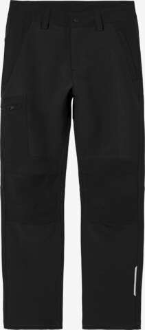 NAME IT Regular Functionele broek in Zwart: voorkant