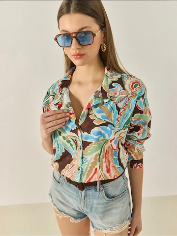 Bianco Lucci - Blusa em mistura de cores