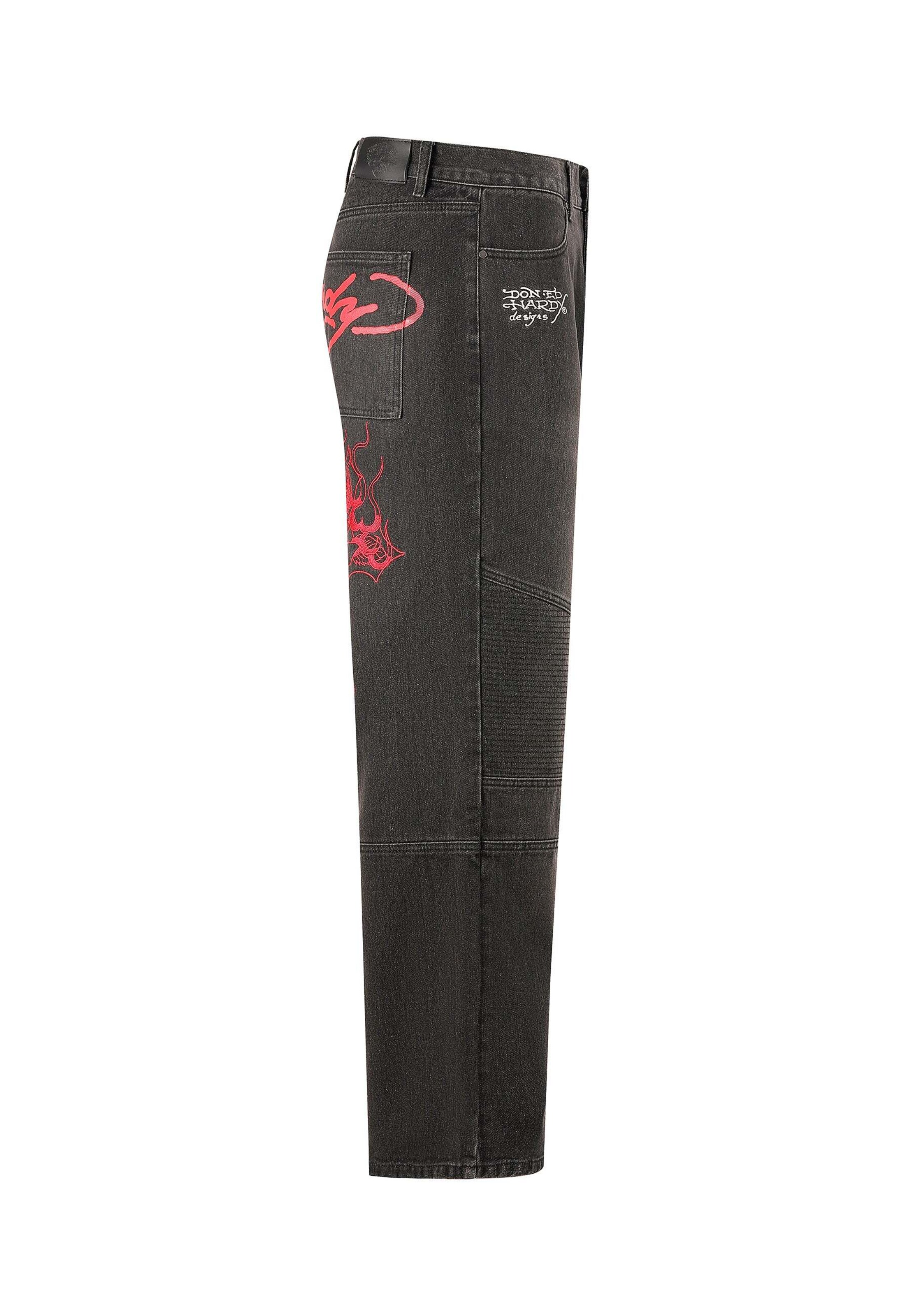 Ed Hardy Avar lõige Teksapüksid 'Sword And Dagger', värv must