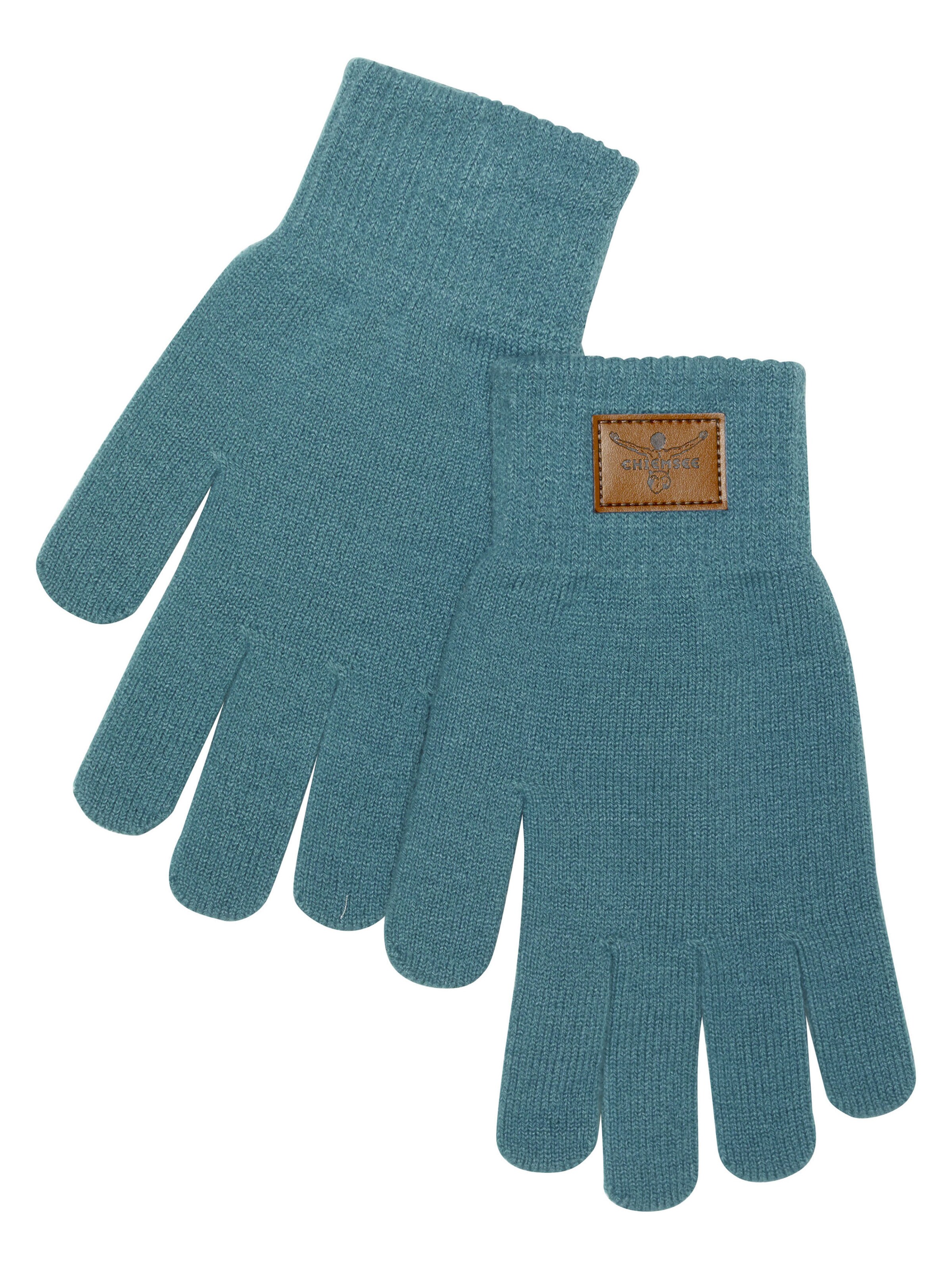 CHIEMSEE Handschuhe ' mit CHIEMSEE-Logo-Badge ' in Blau: Vorderseite