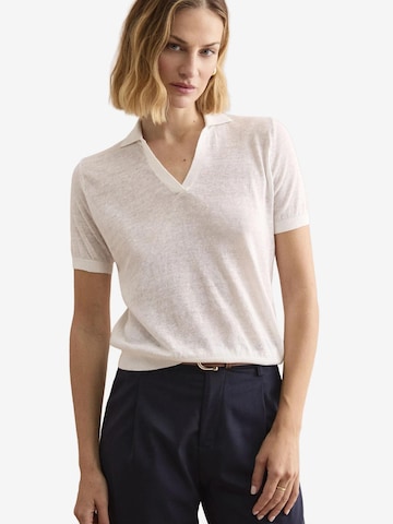 T-shirt Il Lanificio en blanc : devant
