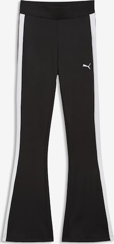 PUMAFlared/zvonoliki kroj Hlače - crna boja: prednji dio