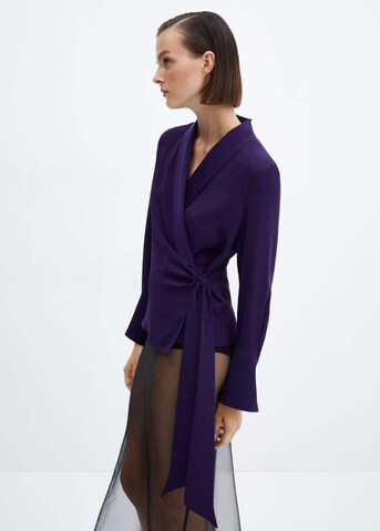 MANGO Blouse 'Rider' in Purple