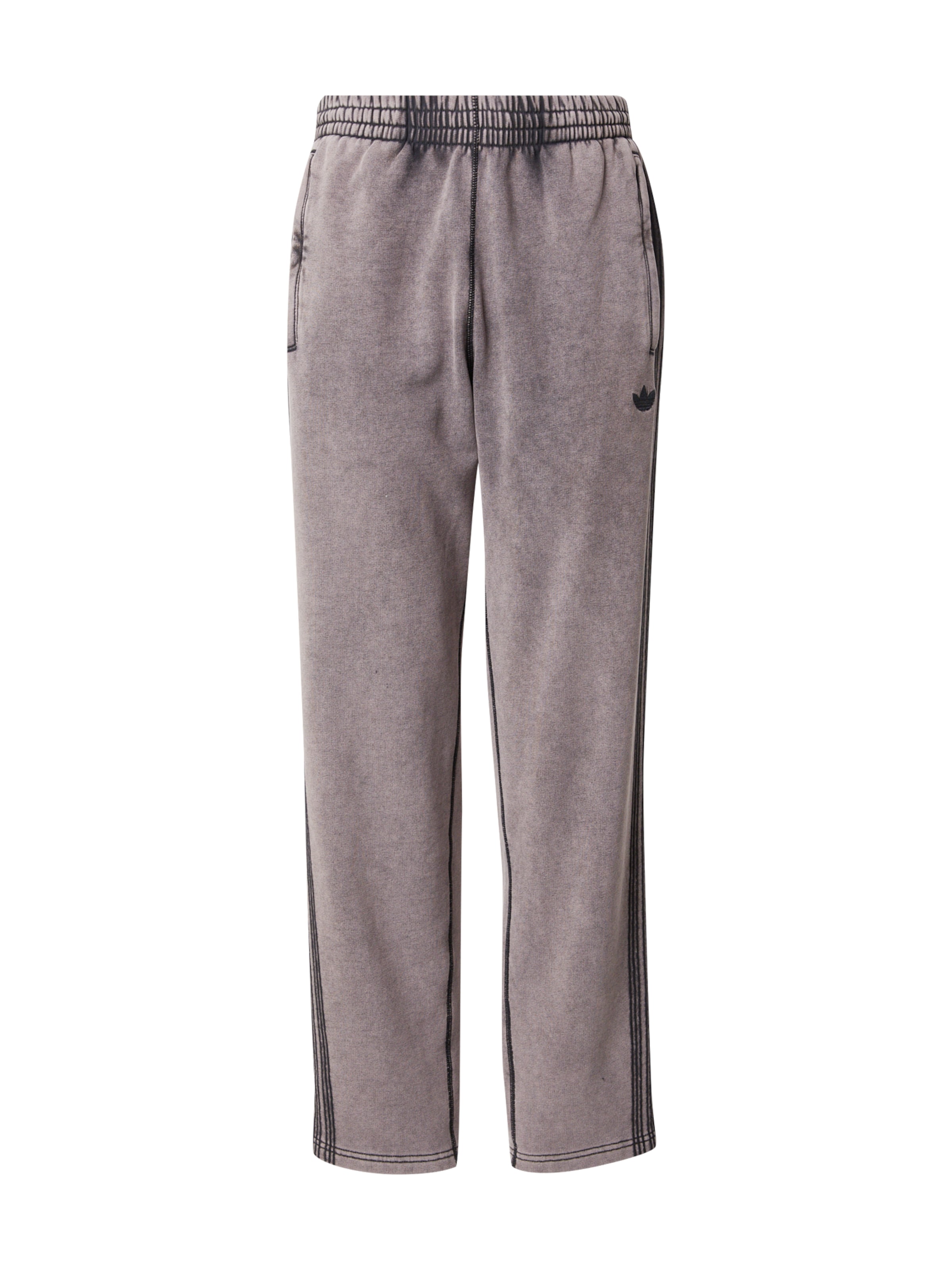 ADIDAS ORIGINALS Wide leg Trousers 'ESS' in Grey: front