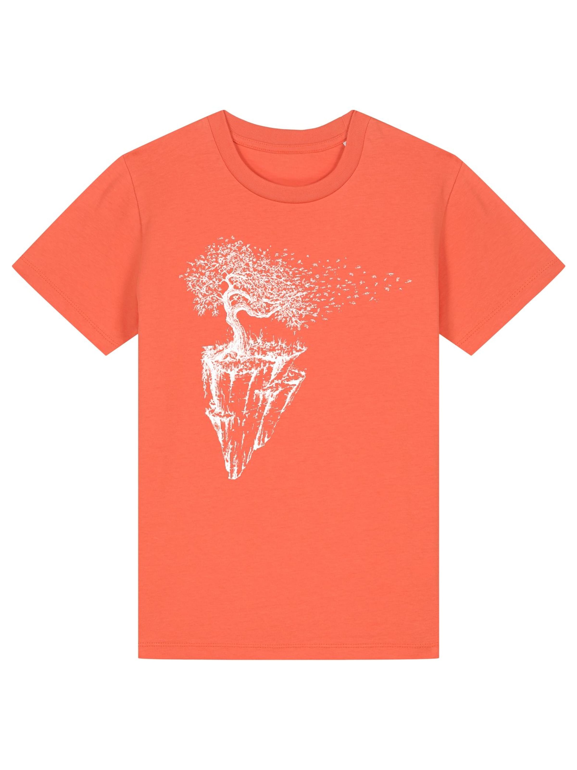 Life-Tree Shirt 'Maple Island' in Orange: front