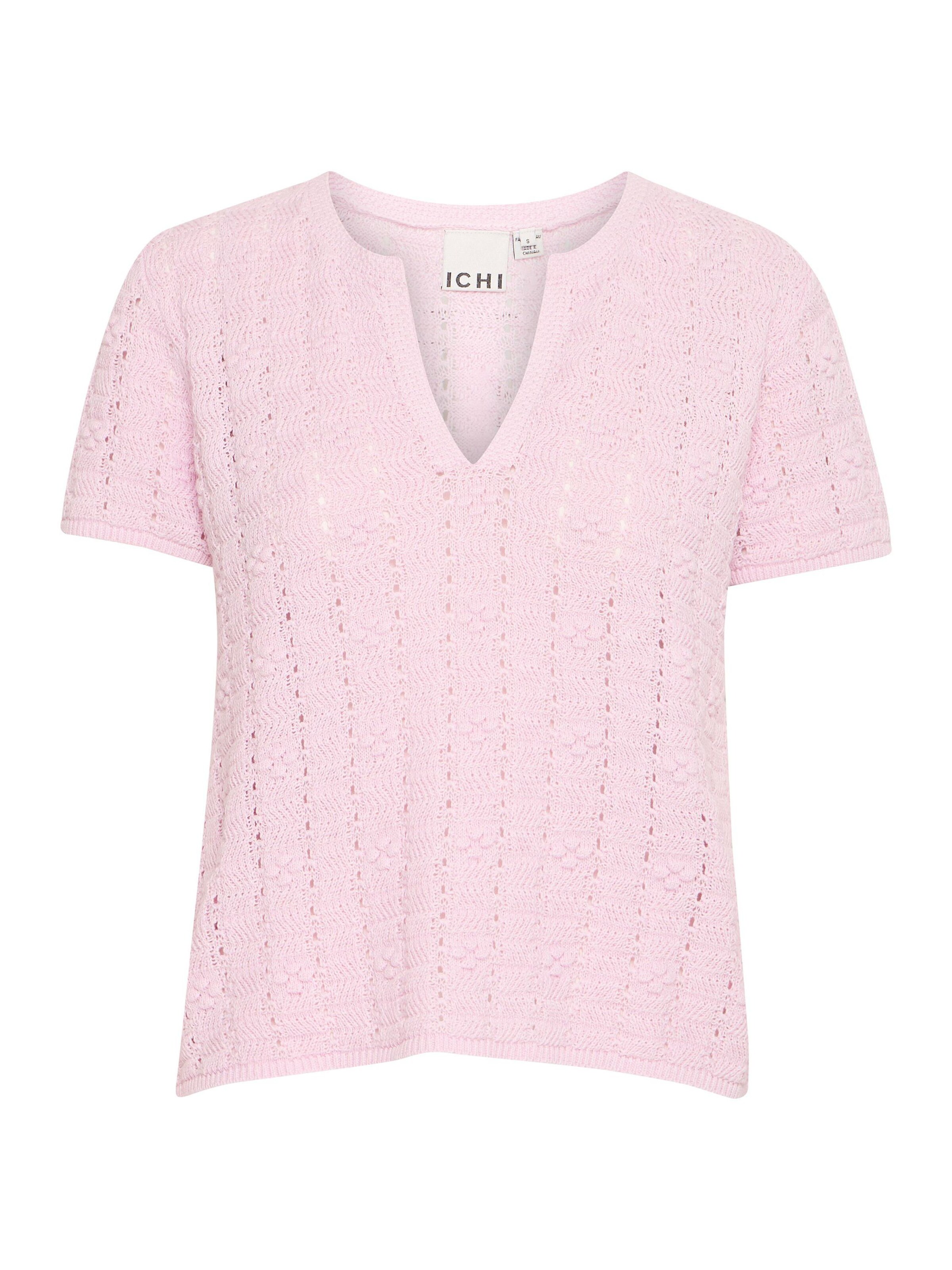 T-shirt ' Dotties' ICHI en rose : devant