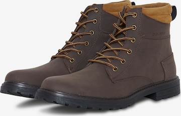 BLEND Lace-Up Boots in Brown