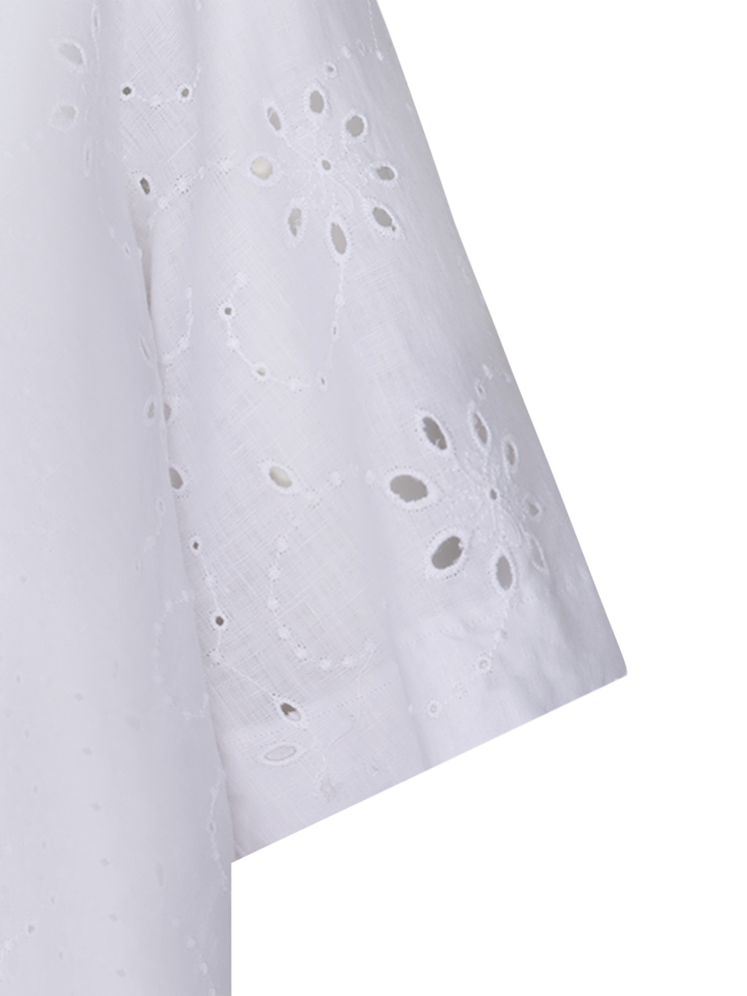 Chemisier 'Schwarze Rose' SEIDENSTICKER en blanc