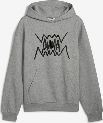 Sweat de sport 'Jaws' PUMA en gris : devant
