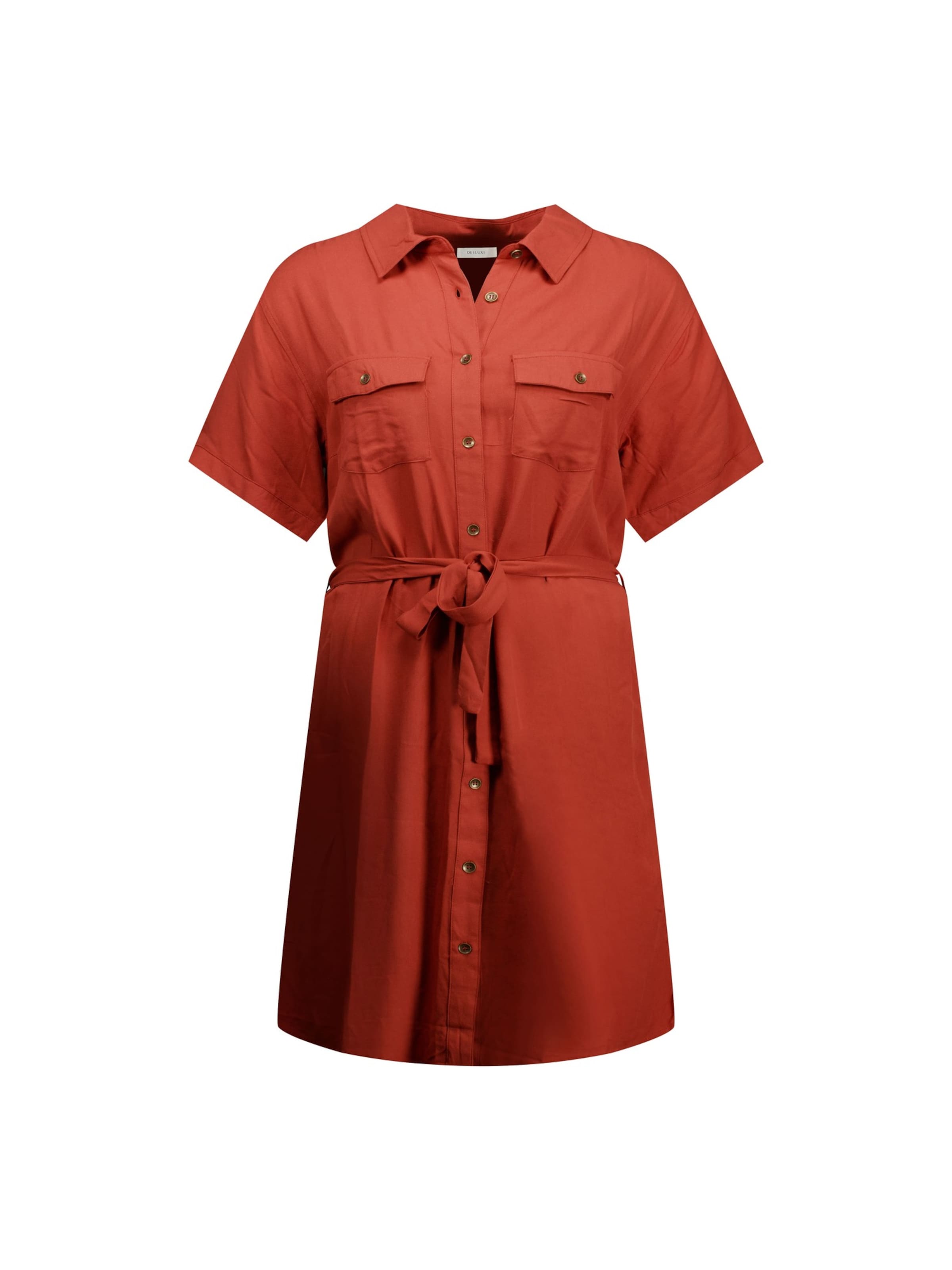 Deeluxe Shirt Dress 'Adissia' in Red: front
