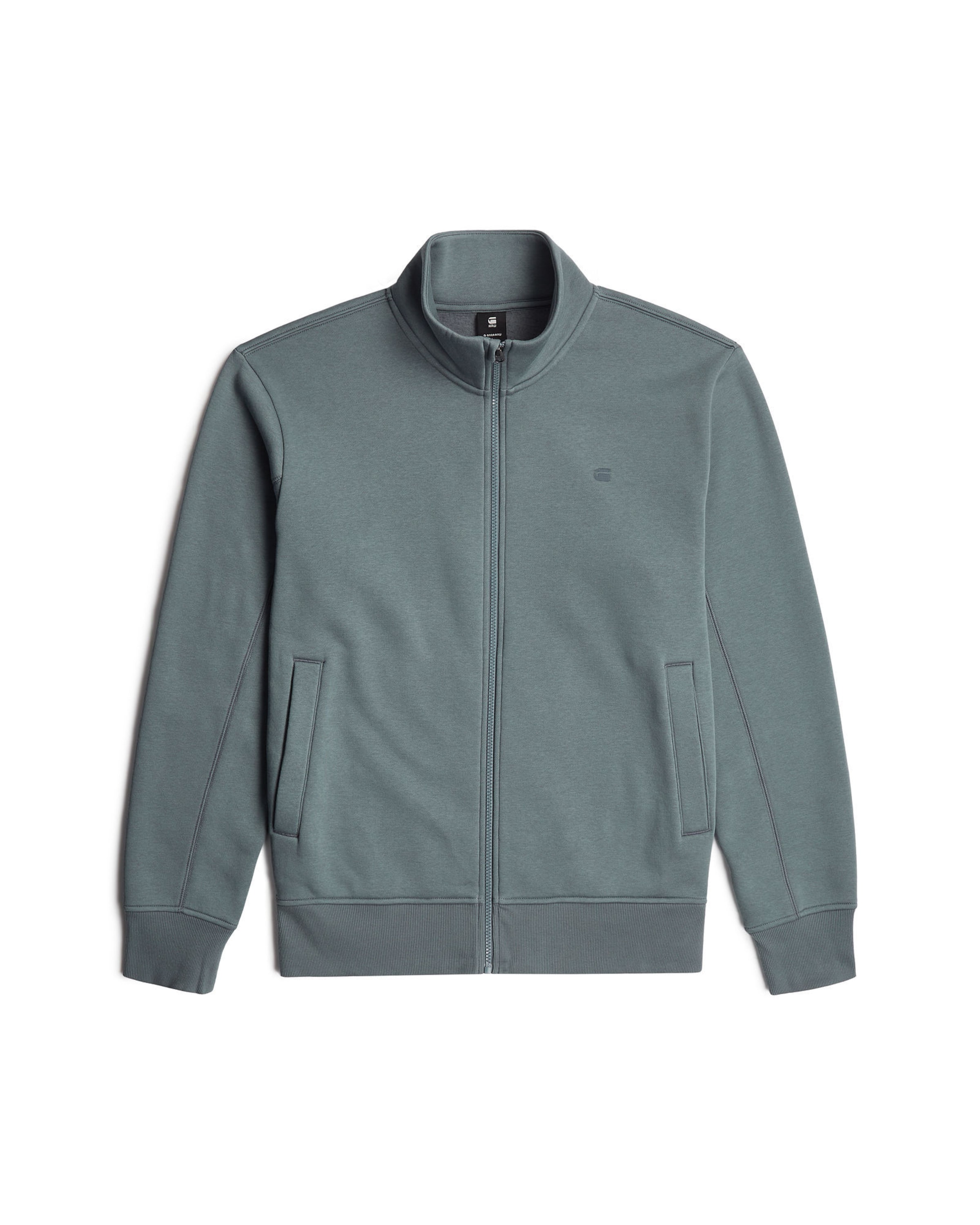 G-STAR Sweat jacket 'Track Jacket' in Grey: front