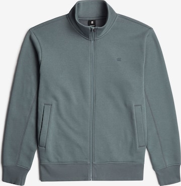 G-STAR Zip-Up Hoodie 'Track Jacket' in Grey: front