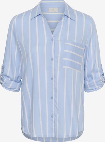T-shirt Kaffe en bleu : devant