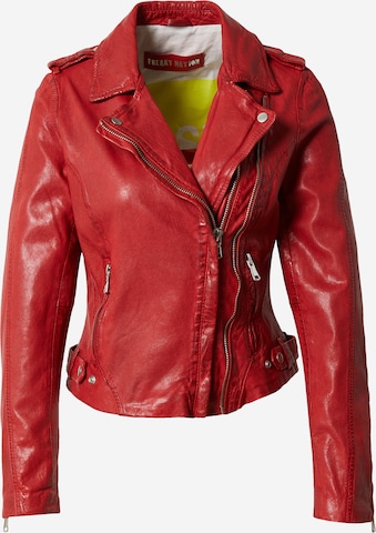 FREAKY NATION Between-Season Jacket 'New Luck' in Red: front