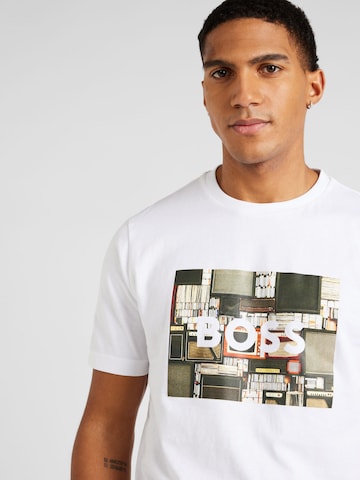 BOSS T-Shirt 'Heavy' in Weiß